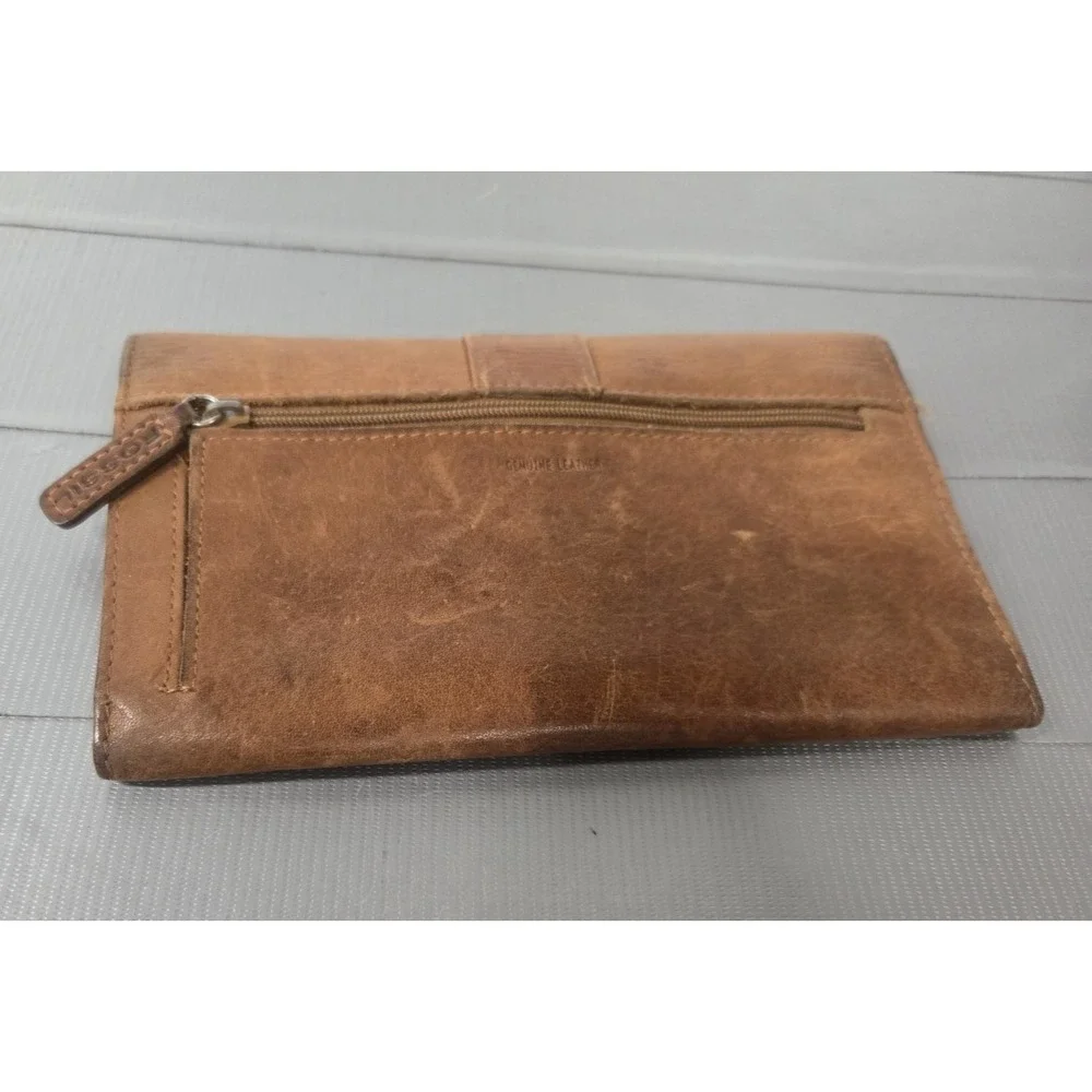 Fossil Small Brown Distressed Leather Wallet